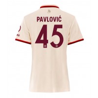 Zenski Nogometni Dres Bayern Munich Aleksandar Pavlovic #45 Rezervni 2024-25 Kratak Rukav